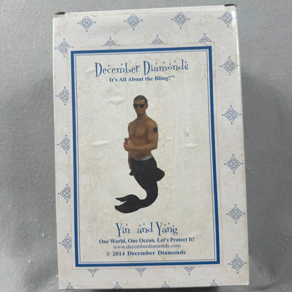 December Diamonds 2014 Yin and Yang Merman Retired Ornament 55-90843 w/Box